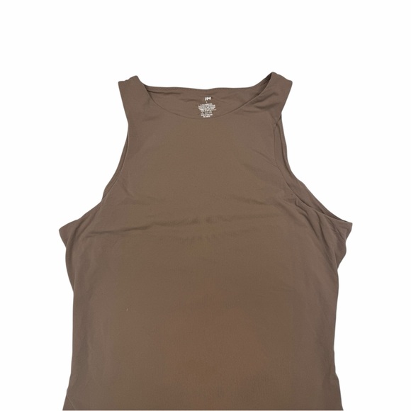 SKIMS Brown Sleeveless Scoop Neck Bodysuit Neutral Stretch  large - Picture 6 of 8